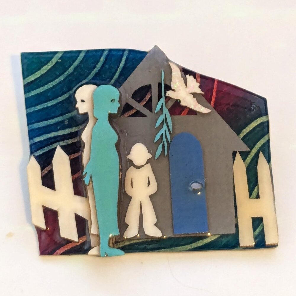 Domestic Violence Resin Pin By Lucinda